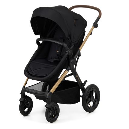 KINDERKRAFT - Cochecito combinado 3en1 MOOV 2 AIR Pure negro + silla de coche MINK PRO
