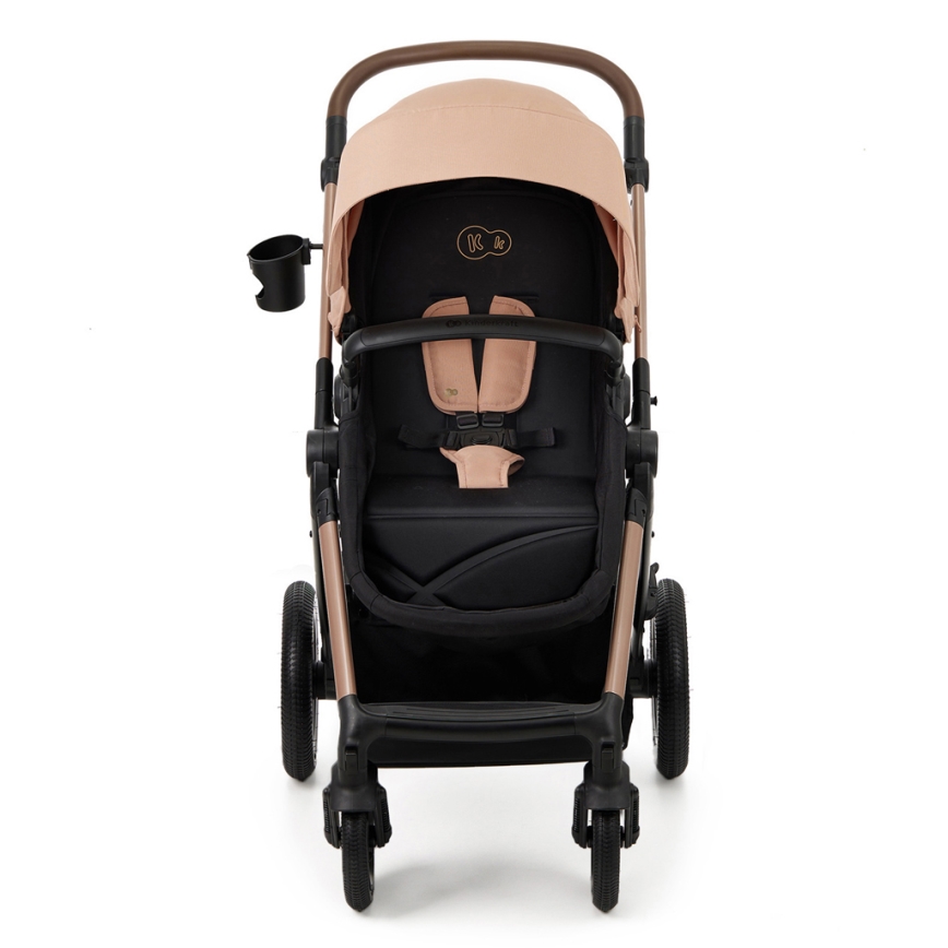 KINDERKRAFT - Cochecito combinado 3en1 MOOV 2 AIR Sand beige + silla de coche MINK PRO