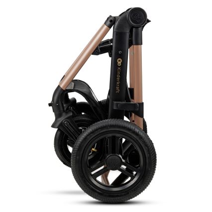 KINDERKRAFT - Cochecito combinado 3en1 MOOV 2 AIR Sand beige + silla de coche MINK PRO