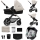 KINDERKRAFT - Cochecito combinado 3en1 MOOV 2 Moonlight gris + silla de coche MINK PRO