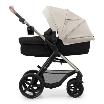 KINDERKRAFT - Cochecito combinado 3en1 MOOV 2 Moonlight gris + silla de coche MINK PRO