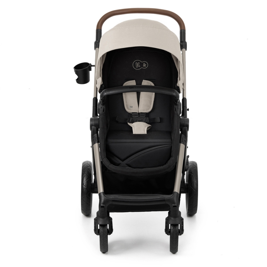 KINDERKRAFT - Cochecito combinado 3en1 MOOV 2 Moonlight gris + silla de coche MINK PRO