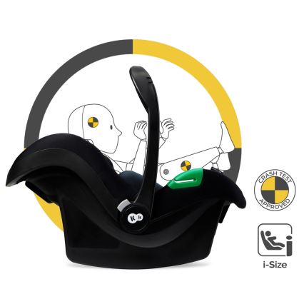 KINDERKRAFT - Cochecito combinado 3en1 MOOV 2 Moonlight gris + silla de coche MINK PRO