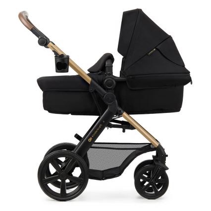 KINDERKRAFT - Cochecito combinado 3en1 MOOV 2 Pure negro + silla de coche MINK PRO