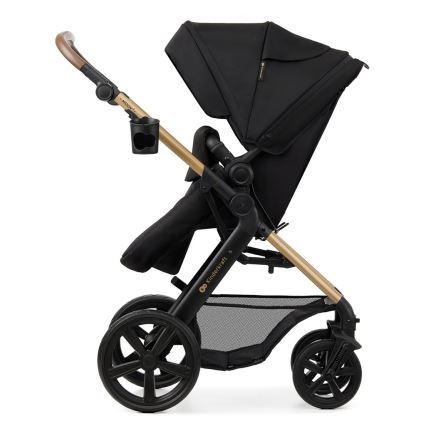 KINDERKRAFT - Cochecito combinado 3en1 MOOV 2 Pure negro + silla de coche MINK PRO