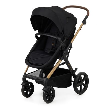 KINDERKRAFT - Cochecito combinado 3en1 MOOV 2 Pure negro + silla de coche MINK PRO