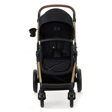 KINDERKRAFT - Cochecito combinado 3en1 MOOV 2 Pure negro + silla de coche MINK PRO