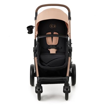 KINDERKRAFT - Cochecito combinado 3en1 MOOV 2 Sand beige + silla de coche MINK PRO