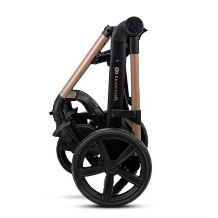 KINDERKRAFT - Cochecito combinado 3en1 MOOV 2 Sand beige + silla de coche MINK PRO