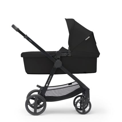 KINDERKRAFT - Cochecito combinado 3en1 NEWLY Clásico negro  + silla de coche MINK PRO