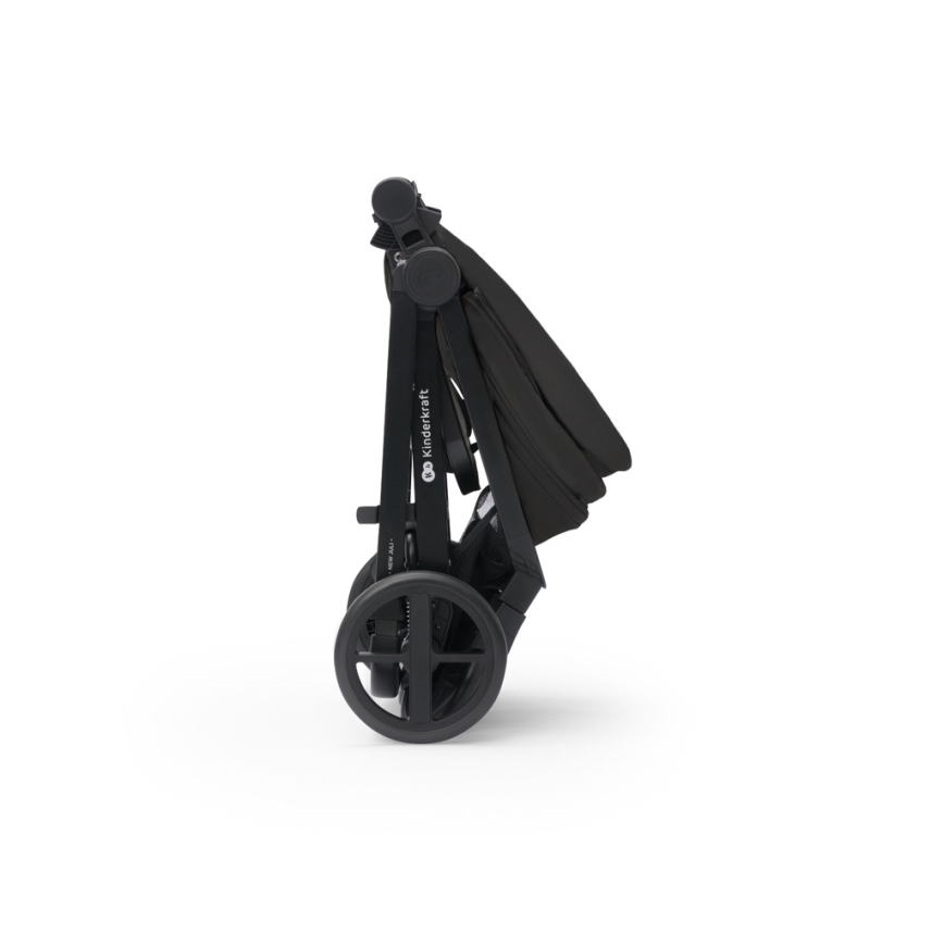 KINDERKRAFT - Cochecito combinado 3en1 NEWLY Clásico negro  + silla de coche MINK PRO