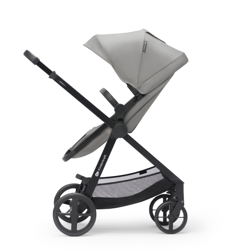 KINDERKRAFT - Cochecito combinado 3en1 NEWLY Moonlight gris  + silla de coche MINK PRO