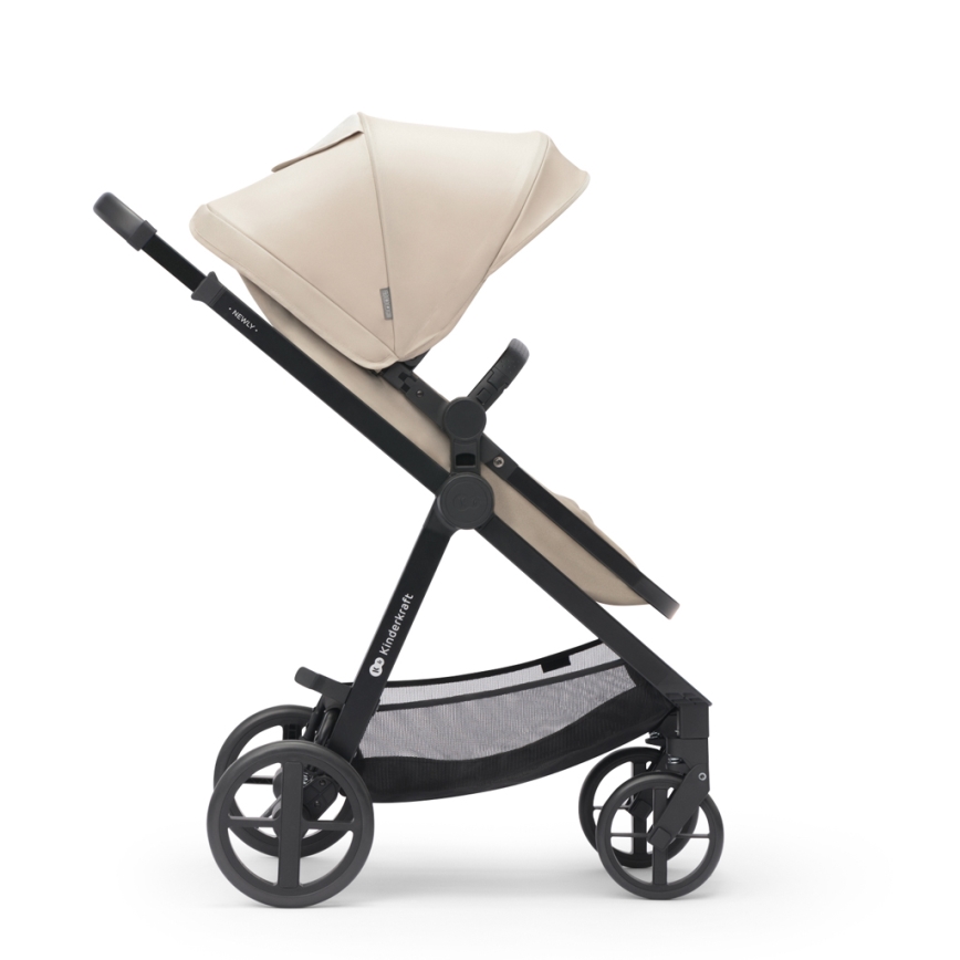 KINDERKRAFT - Cochecito combinado 3en1 NEWLY Sand beige + silla de coche MINK PRO