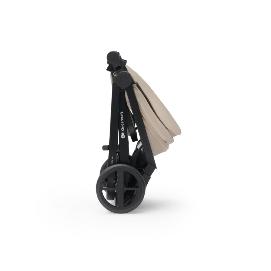 KINDERKRAFT - Cochecito combinado 3en1 NEWLY Sand beige + silla de coche MINK PRO