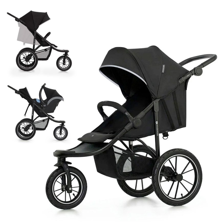 KINDERKRAFT - Cochecito HELSI2 negro