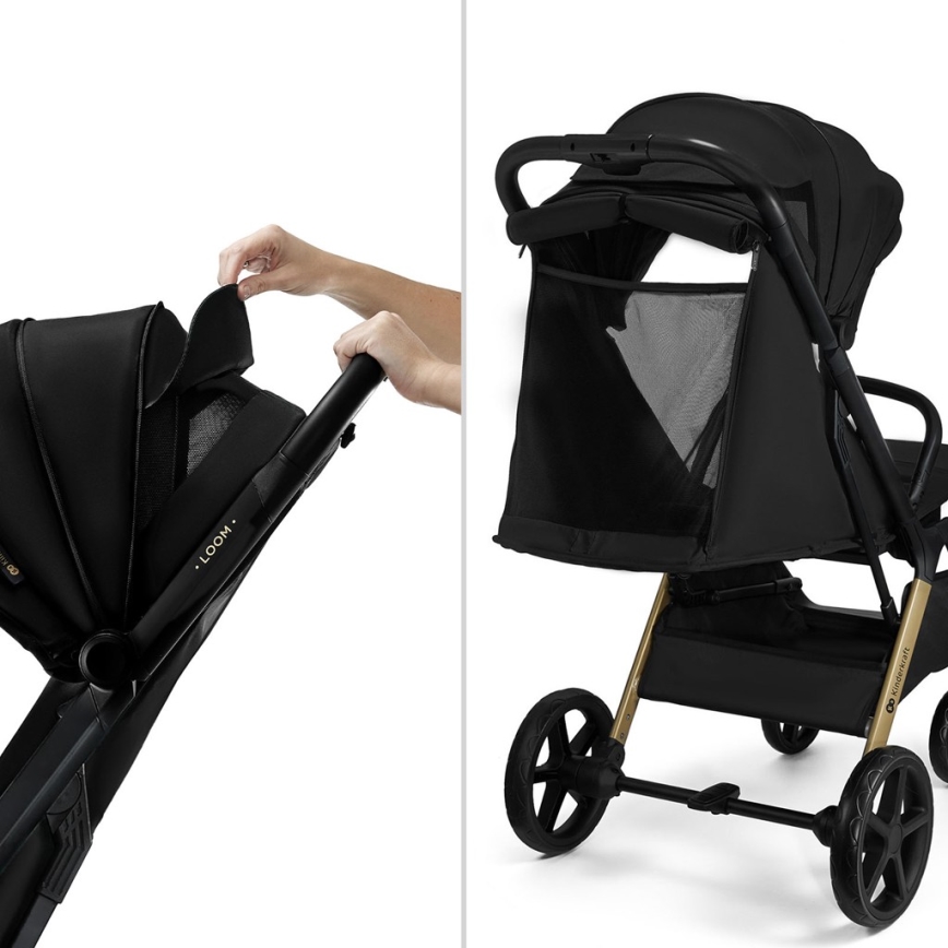 KINDERKRAFT - Cochecito LOOM negro