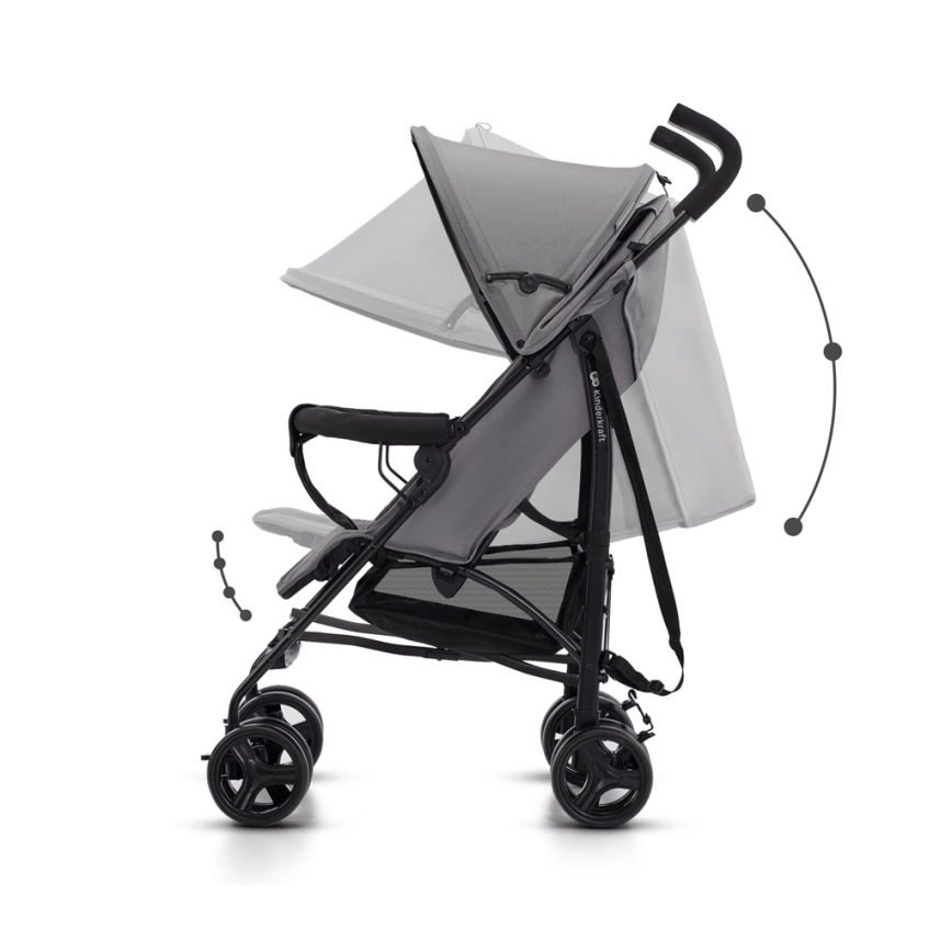 KINDERKRAFT - Cochecito TIK Stone gris