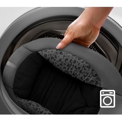 KINDERKRAFT - Columpio para bebés con melodía 2en1 LUMI 4xAAA gris oscuro