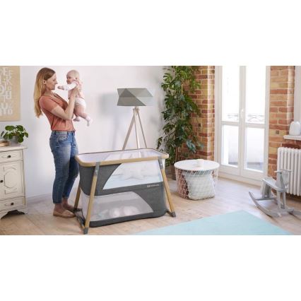 KINDERKRAFT - Cuna de viaje 4en1 SOFI gris