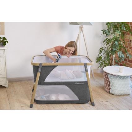 KINDERKRAFT - Cuna de viaje 4en1 SOFI gris