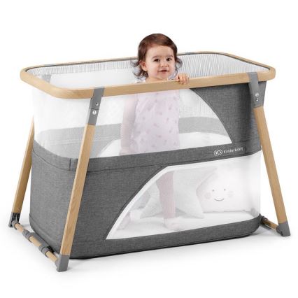KINDERKRAFT - Cuna de viaje 4en1 SOFI gris