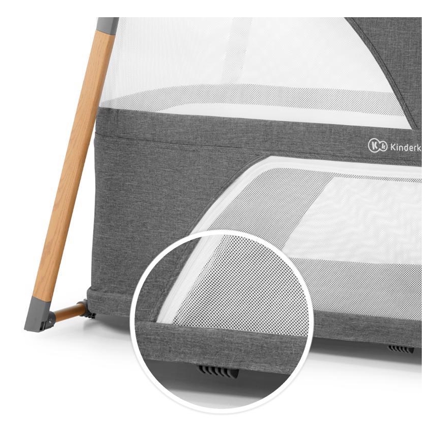 KINDERKRAFT - Cuna de viaje 4en1 SOFI gris