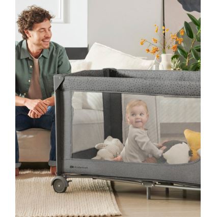 KINDERKRAFT - Cuna de viaje JOY 2 gris
