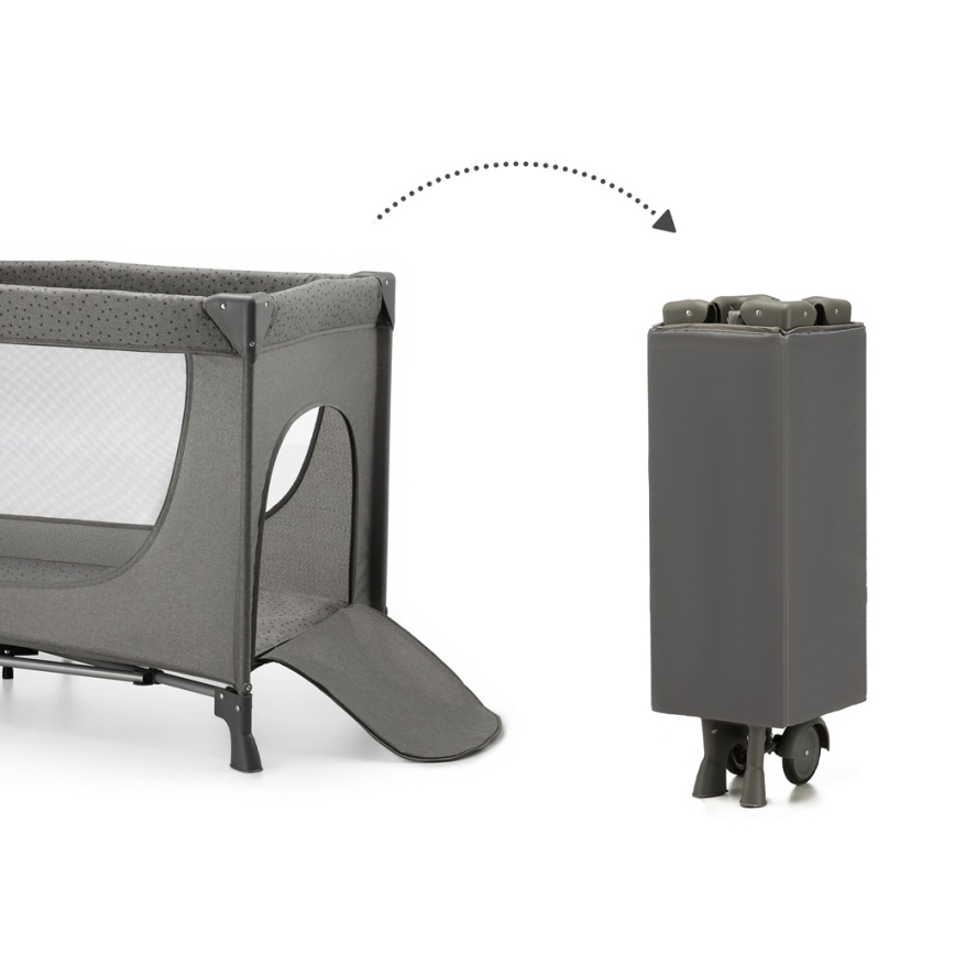 KINDERKRAFT - Cuna de viaje JOY 2 gris