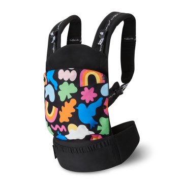 KINDERKRAFT - Mochila portabebés HUGGY Happy Shapes