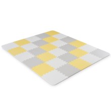 KINDERKRAFT - Puzzle de espuma LUNO 30 piezas gris/amarillo