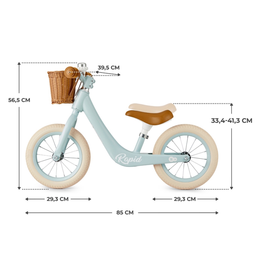 KINDERKRAFT SELECT - Bicicleta de empuje RAPID2 Brisa azul