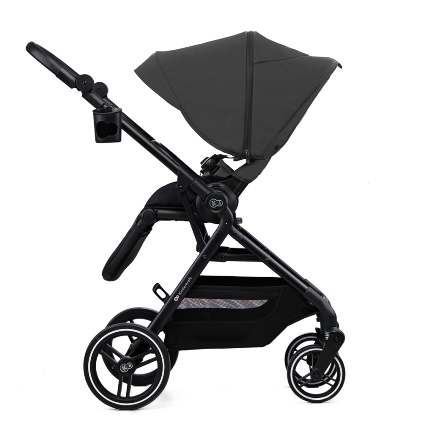 KINDERKRAFT SELECT - Cochecito combinado 2en1 YOXI Moonlight gris