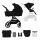KINDERKRAFT SELECT - Cochecito combinado 2en1 YOXI Pure negro