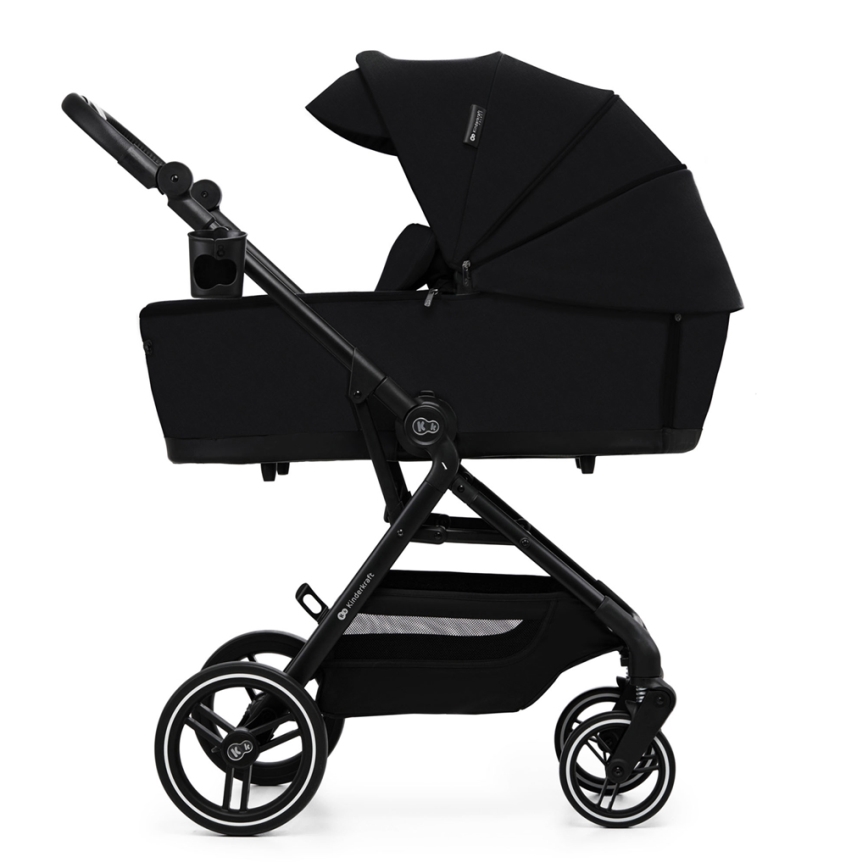 KINDERKRAFT SELECT - Cochecito combinado 2en1 YOXI Pure negro