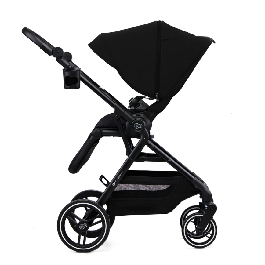 KINDERKRAFT SELECT - Cochecito combinado 2en1 YOXI Pure negro