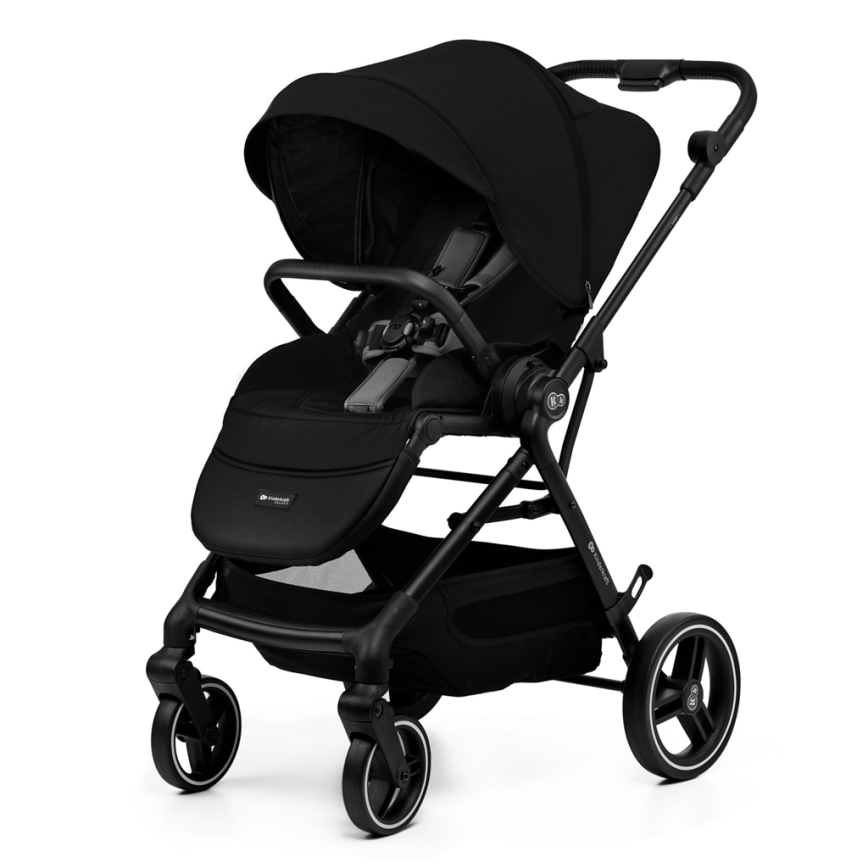 KINDERKRAFT SELECT - Cochecito combinado 2en1 YOXI Pure negro