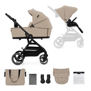KINDERKRAFT SELECT - Cochecito combinado 2en1 YOXI Sand beige
