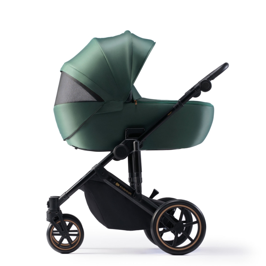 KINDERKRAFT SELECT - Cochecito combinado 3en1 PRIME 2 Premium Dark verde + silla de coche