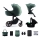 KINDERKRAFT SELECT - Cochecito combinado 3en1 PRIME 2 Premium Dark verde + silla de coche