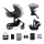 KINDERKRAFT SELECT - Cochecito combinado 3en1 PRIME 2 Premium Shadow gris + silla de coche