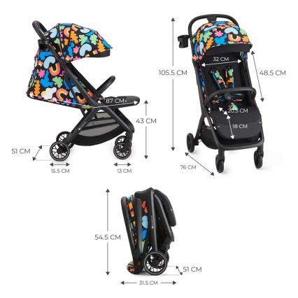 KINDERKRAFT SELECT - Cochecito NUBI 2 Happy shapes