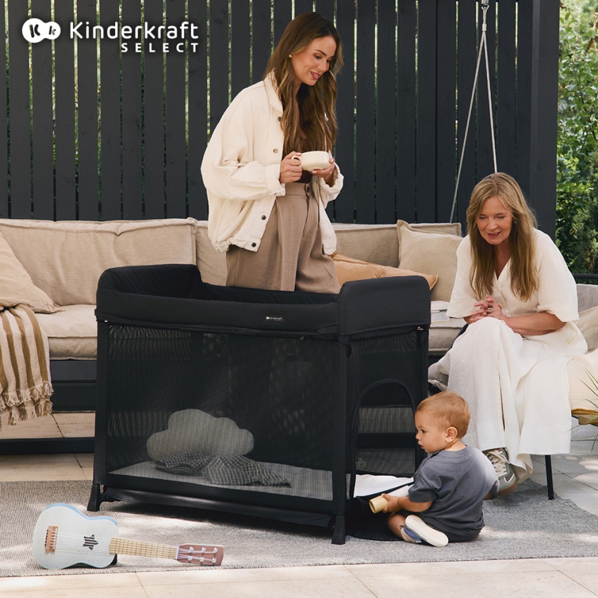 KINDERKRAFT SELECT - Cuna de viaje MOON DREAM negro