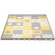 KINDERKRAFT - Puzzle de espuma LUNO 30pcs gris/amarillo