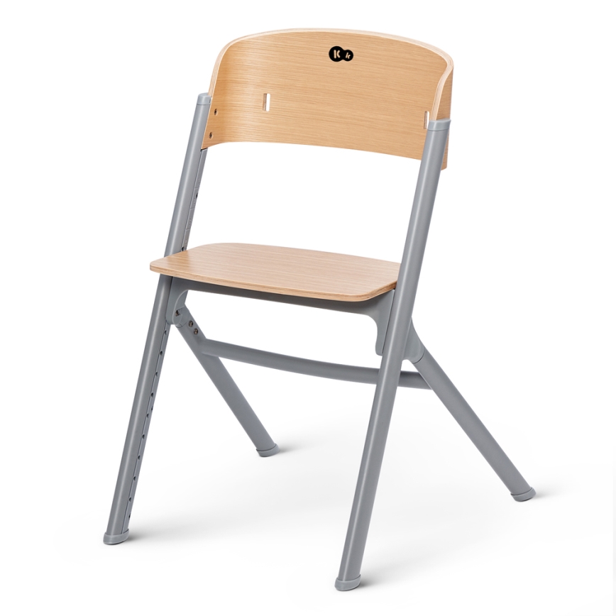 KINDERKRAFT SELECT - Silla de comedor para niños 3en1 LIVY Premium roble