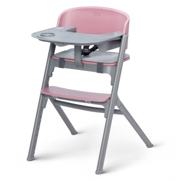 KINDERKRAFT SELECT - Silla de comedor para niños 3en1 LIVY Premium rosa Aster