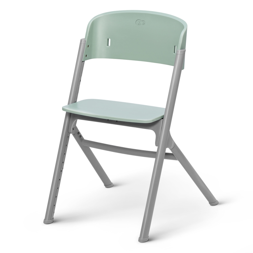 KINDERKRAFT SELECT - Silla de comedor para niños 3en1 LIVY Premium Olive Verde + tumbona CALMEE