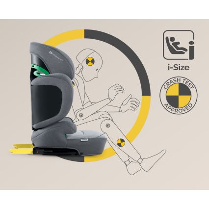 KINDERKRAFT SELECT - Silla para coche XPAND 2 i-Tamaño (100-150 cm) Premium Cohete gris