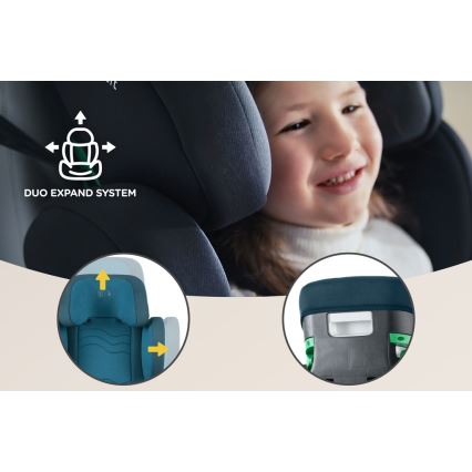 KINDERKRAFT SELECT - Silla para coche XPAND 2 i-Tamaño (100-150 cm) Premium Harbour azul