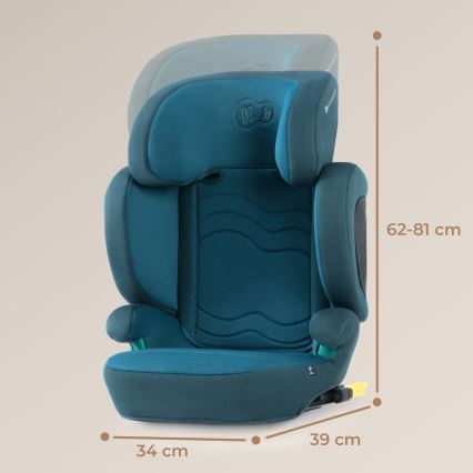 KINDERKRAFT SELECT - Silla para coche XPAND 2 i-Tamaño (100-150 cm) Premium Harbour azul