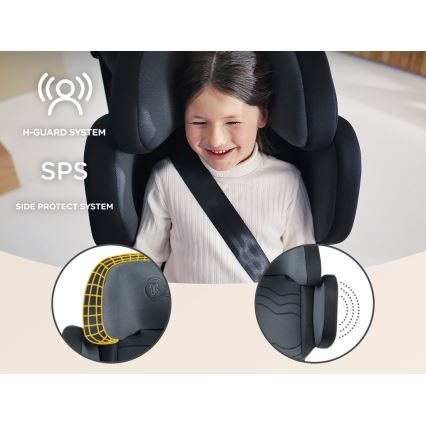 KINDERKRAFT SELECT - Silla para coche XPAND 2 i-Tamaño (100-150cm) Premium Graphite negro